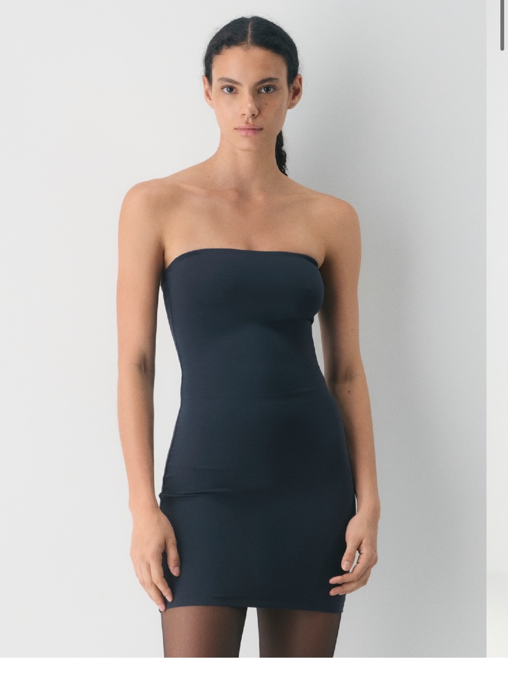 Aritzia Contour Mini Tube Dress in Dark Night Navy Size XL